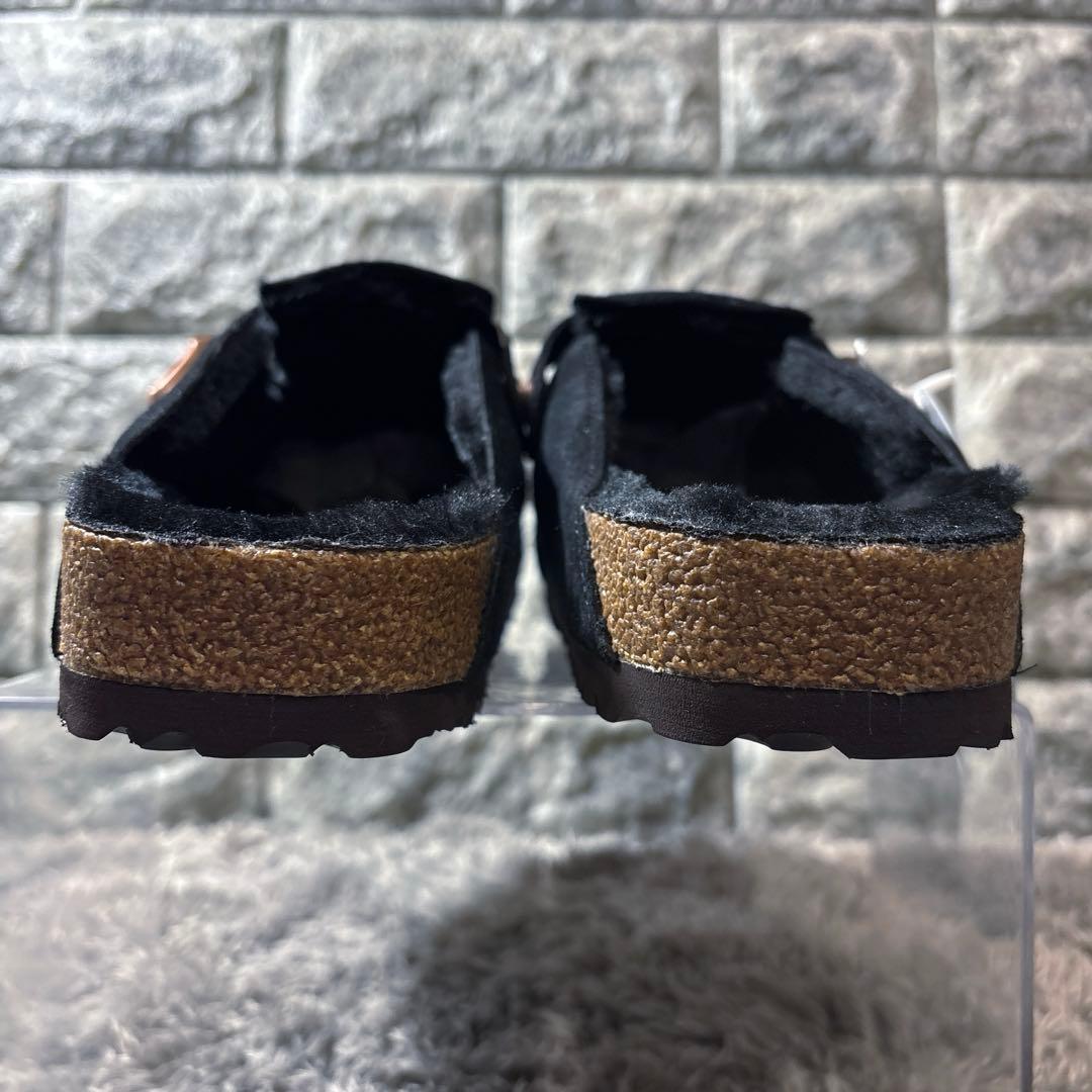 新品❣️BIRKENSTOCKビルケンシュトック ボストン ムートン 黒 箱タグ付
