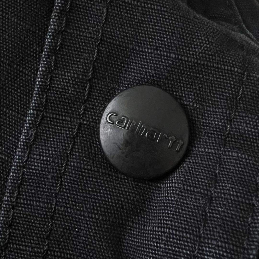 【希少4XL】Carhartt カバーオール 裏地キルティング ブラック