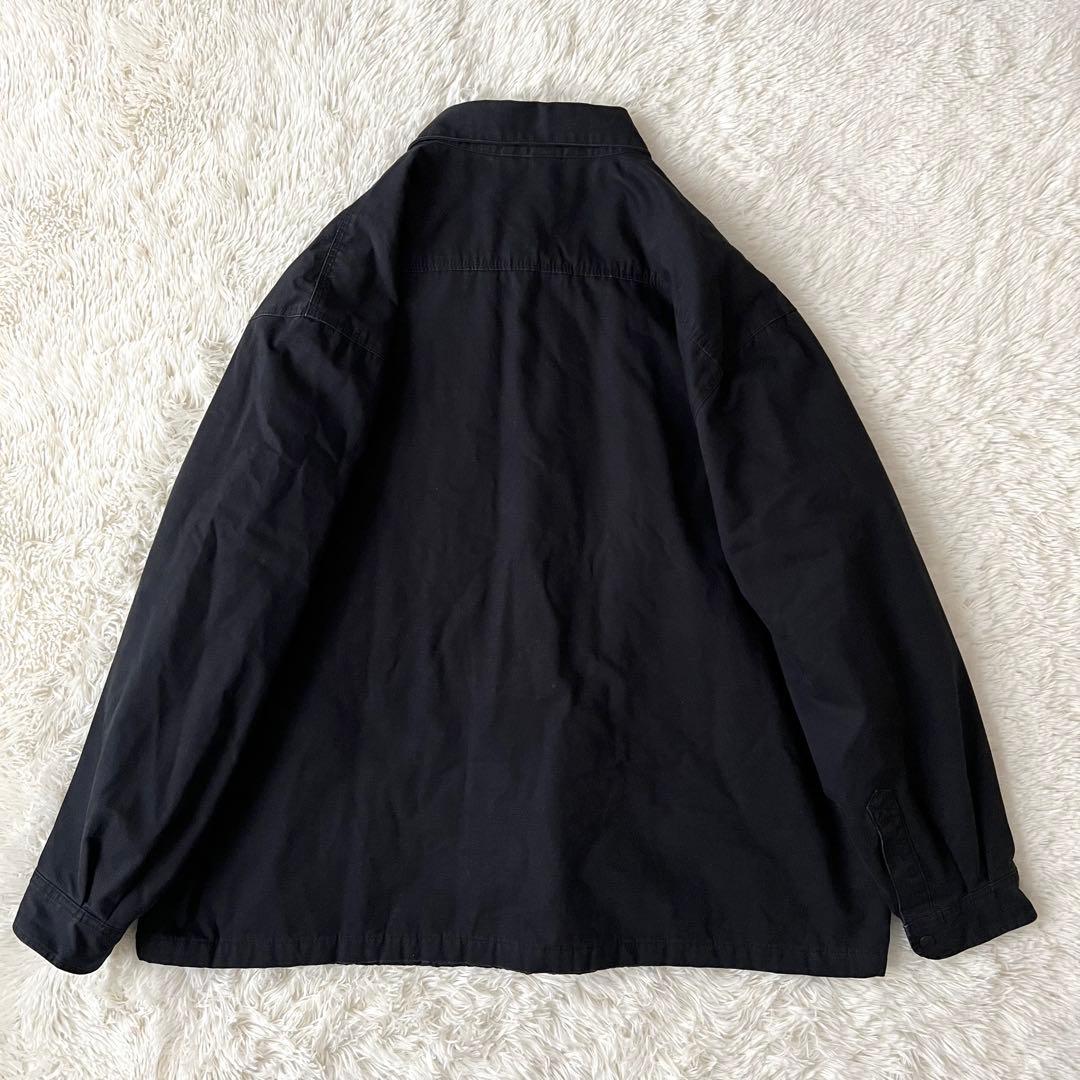 【希少4XL】Carhartt カバーオール 裏地キルティング ブラック