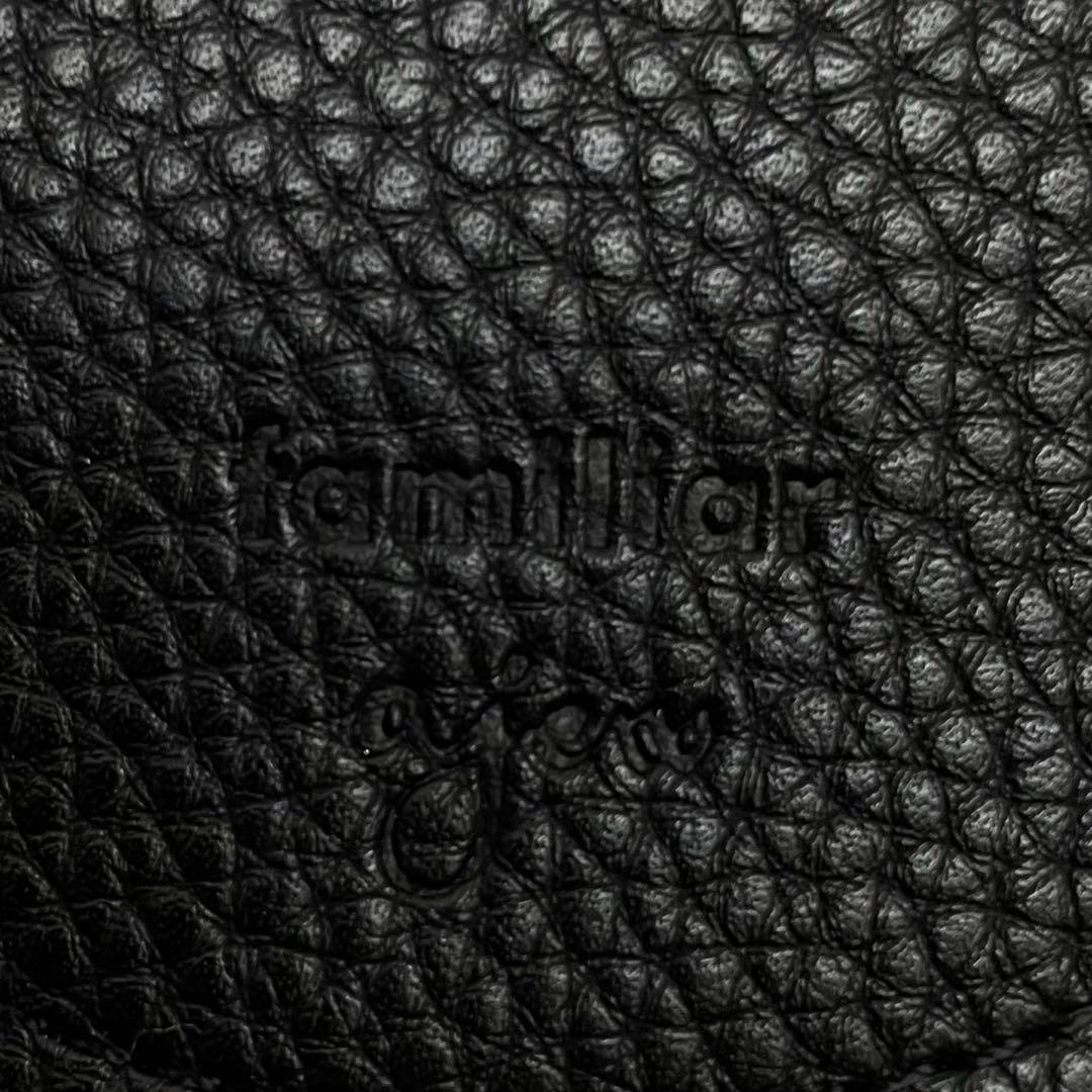 【新品未使用✨未開封】ajew ×ファミリア ショルダーストラップ 黒 クマ①