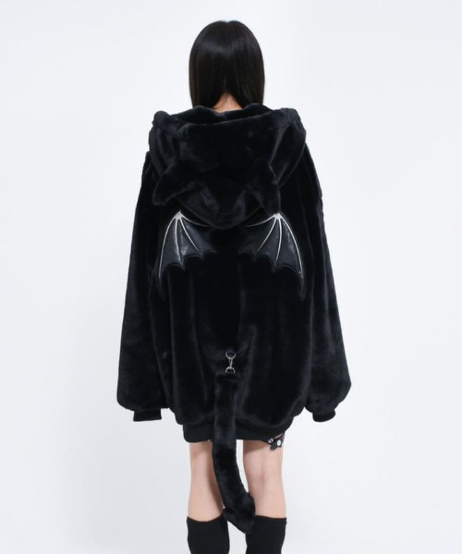 『REFLEM/レフレム』DEVILデザインファーパーカー/ファーブルゾン