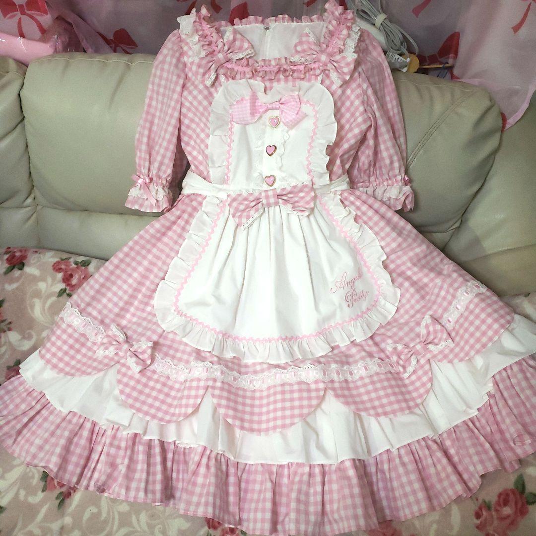 Angelic pretty/Heart Cafeワンピースset(ピンク)