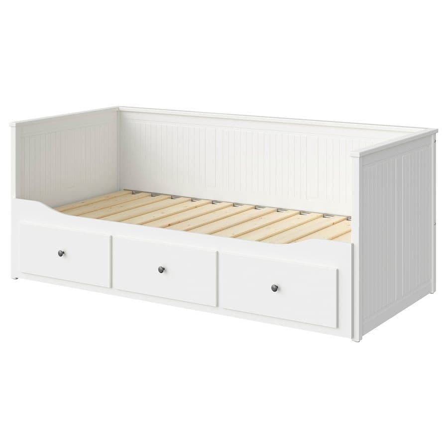 【美品】IKEA HEMNES ベッドフレーム シングル　ダブル引き出し付き