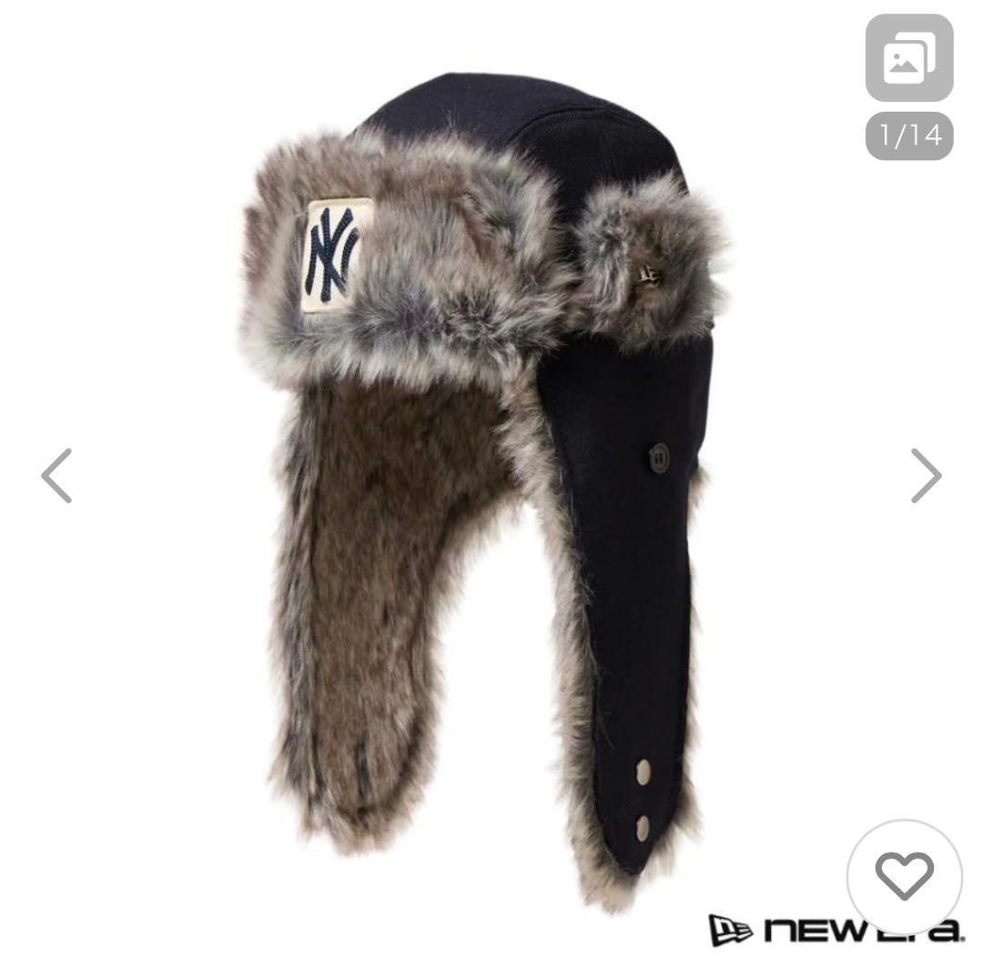 NEW ERA ネイビー フライトキャップ