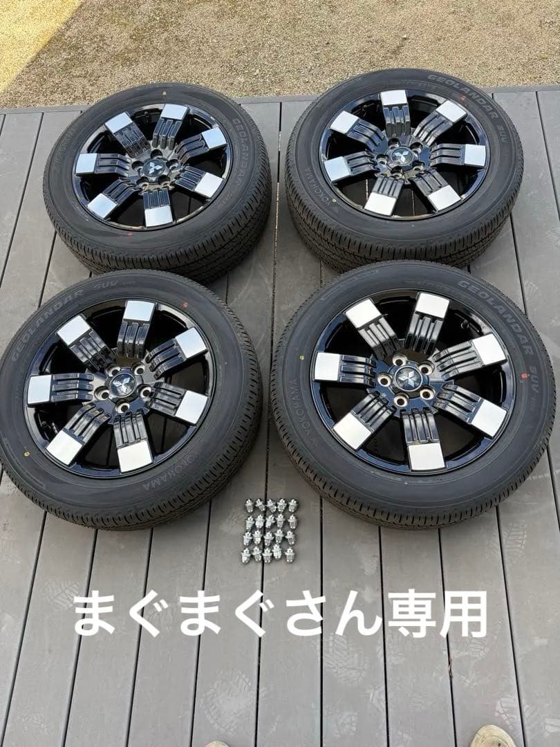 ①/4】2026式デリカd5 純正タイヤホイール4本セット新車外し グレードP