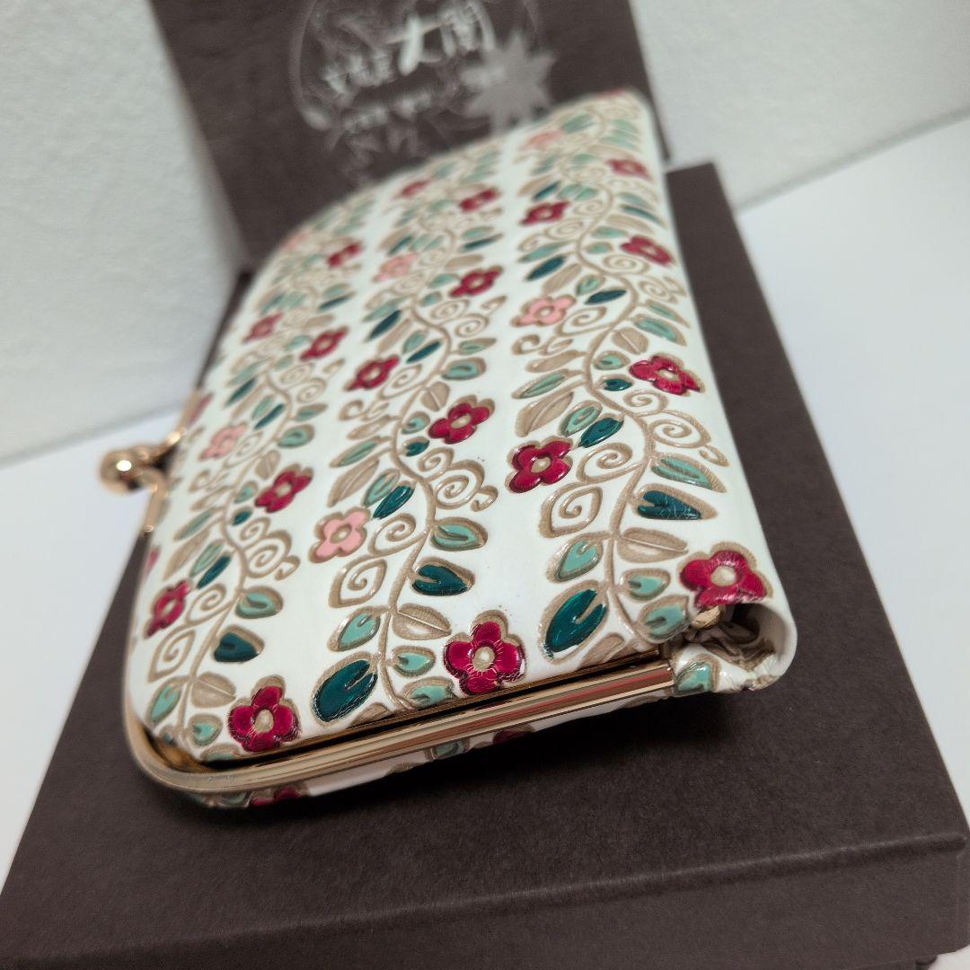 新品未使用 文庫屋大関 天溝がま口『竹久夢二』つる花 伊香保記念館オリジナル