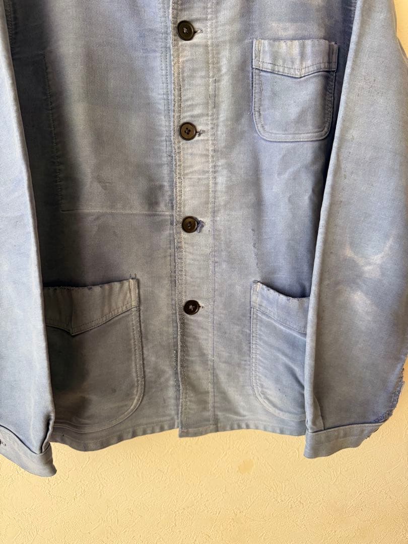 30s モンサンミッシェル　モールスキンジャケット　最高の色落ち！