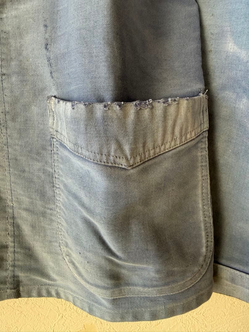 30s モンサンミッシェル　モールスキンジャケット　最高の色落ち！