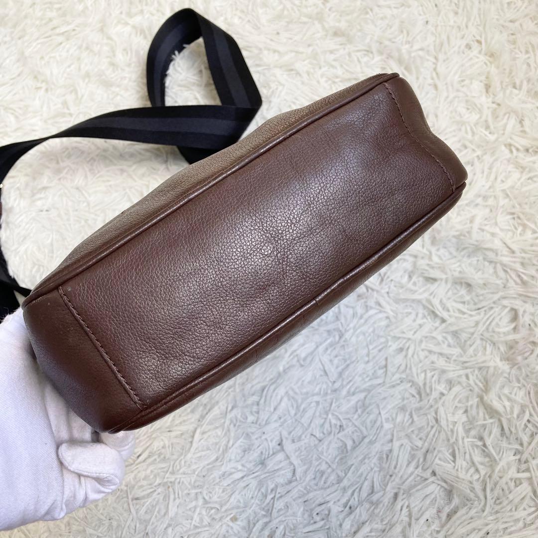 極美品 COACH チャールズ フライトバッグ ヘリテージ ボディバッグ