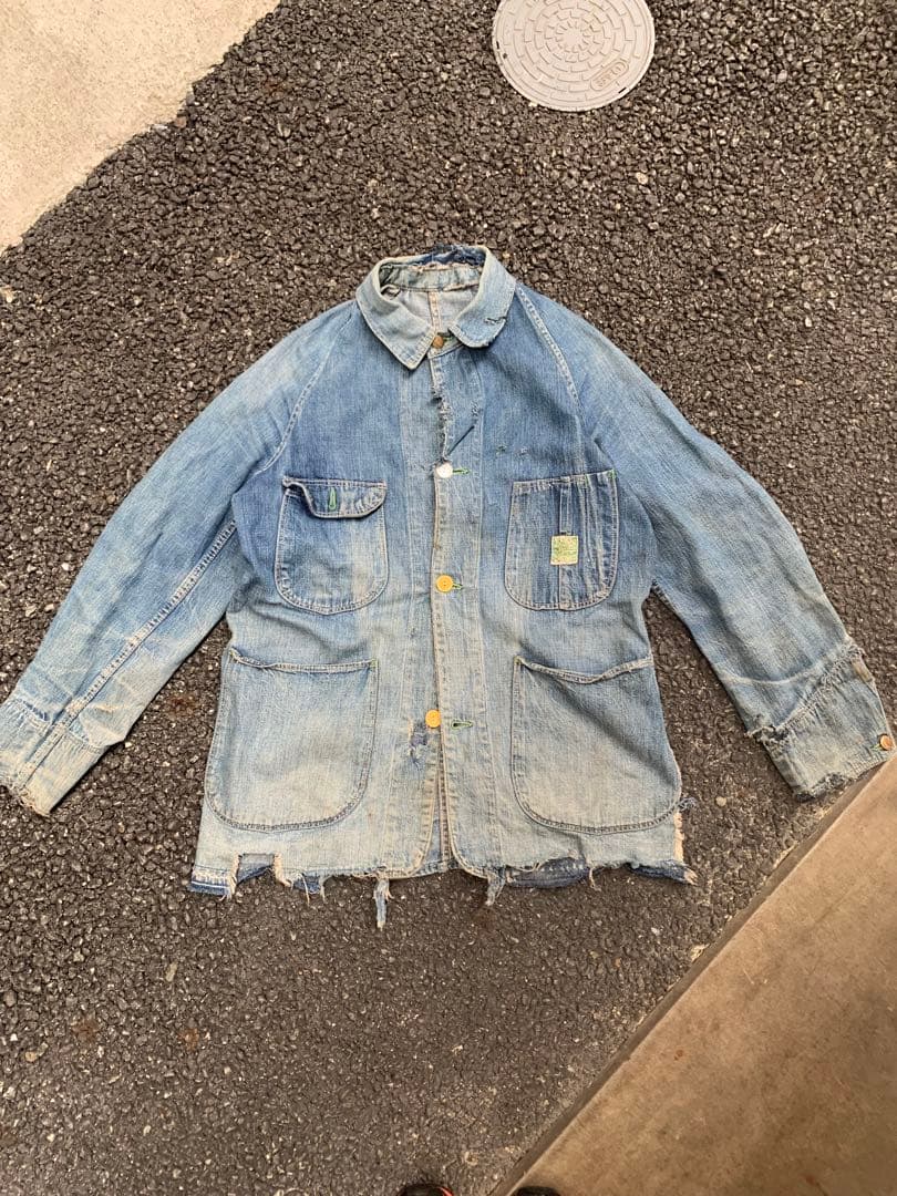 40s denim coveralls Cone mills コーンミルズ
