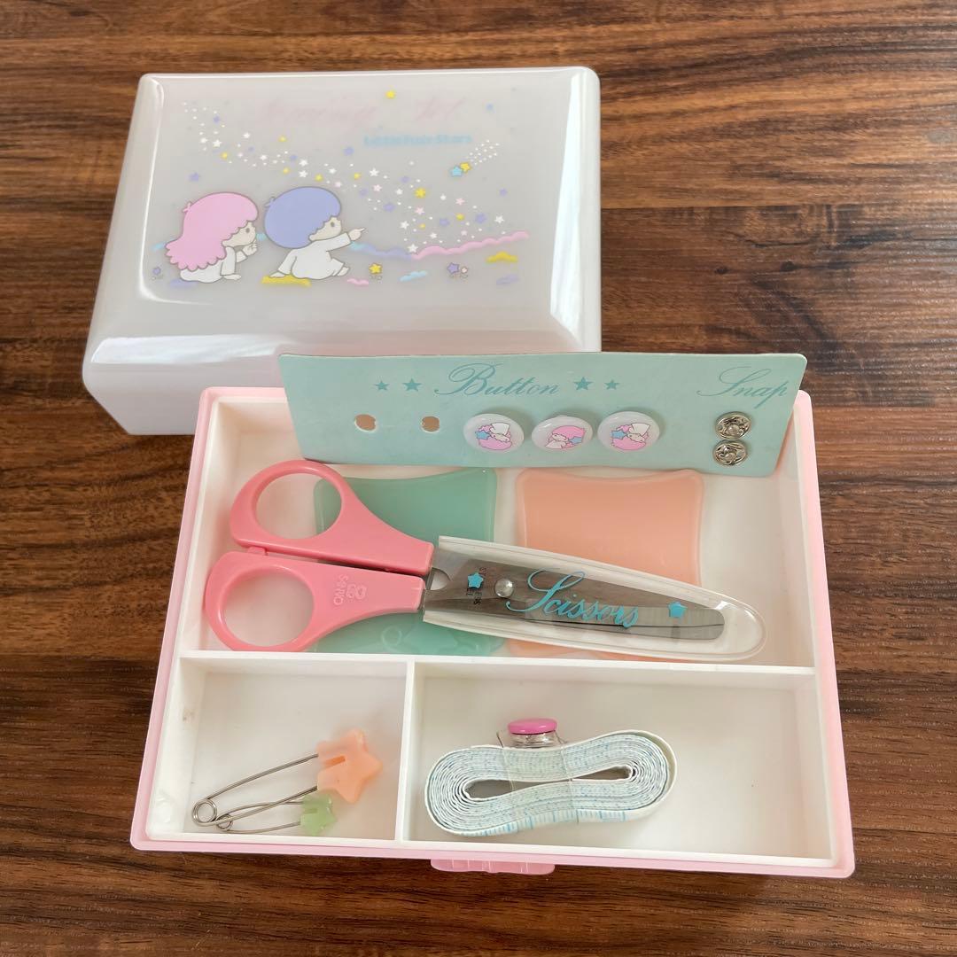 キキララ リトルツインスターズ　ソーイングセット　裁縫箱　1976年　サンリオ