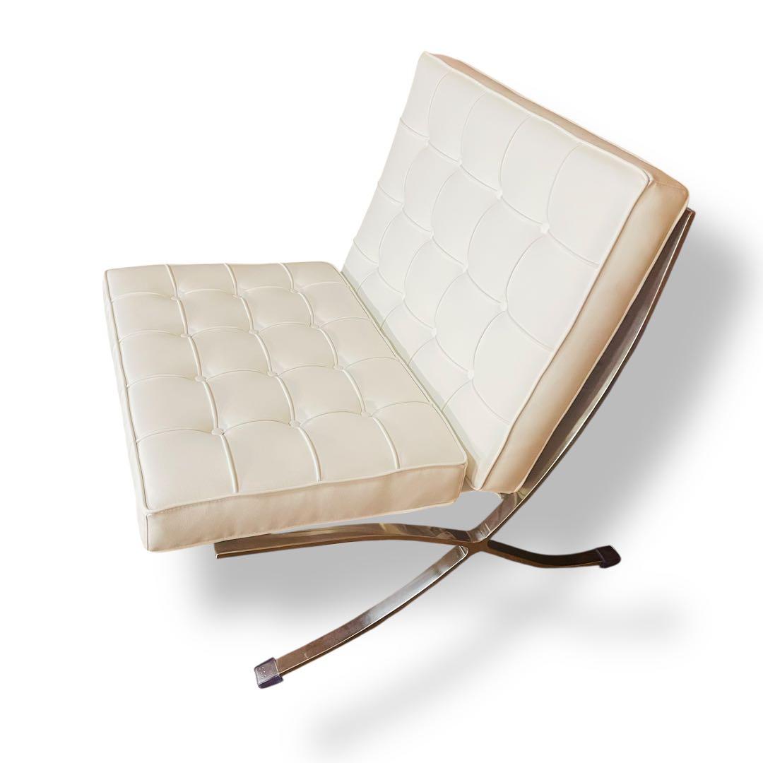 超美品 バルセロナチェア　リプロダクト ソファチェア オットマン付き 1人用