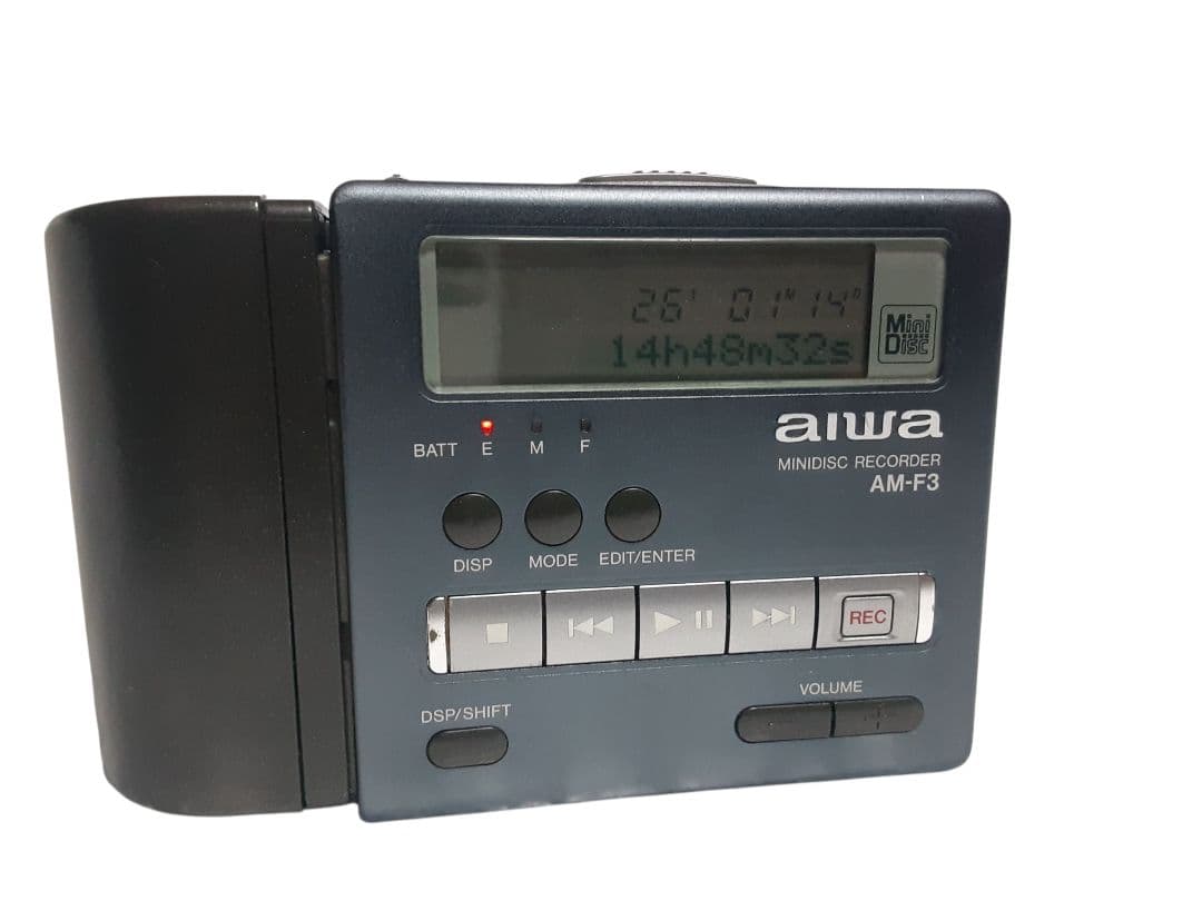 動作品 AIWA ポータブルMDレコーダー AM-F3 aiwa