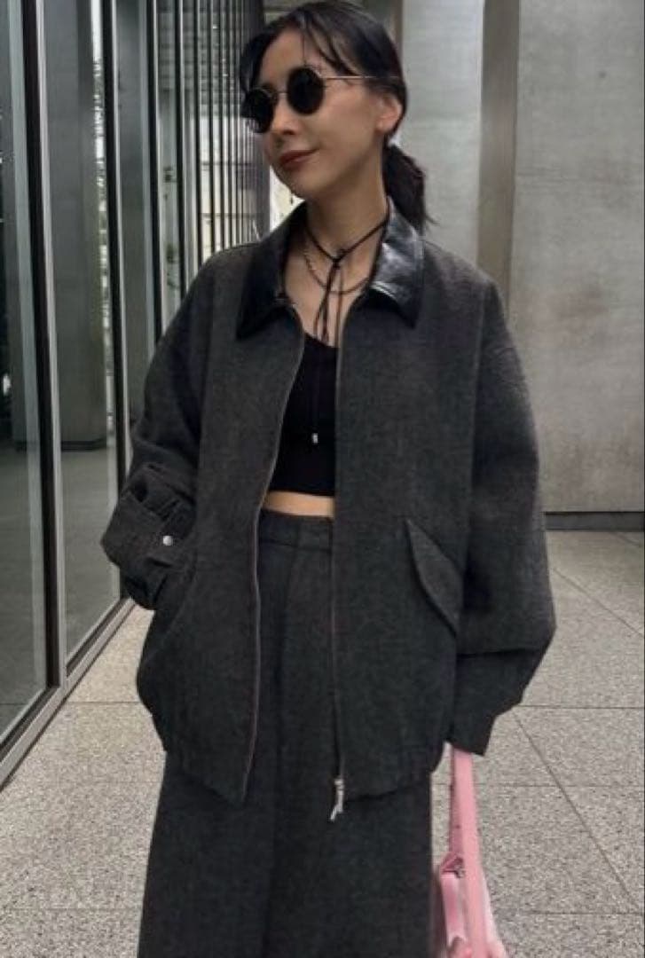 ジャケット・アウター UND TWEED WORK DETAIL BLOUSON