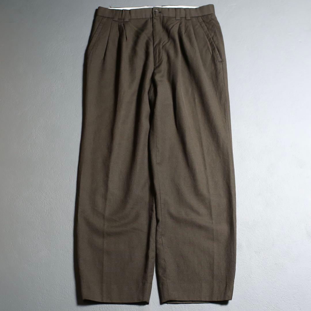 神シルエット◎ 80s~ Vintage 3 Tuck Wool Slacks