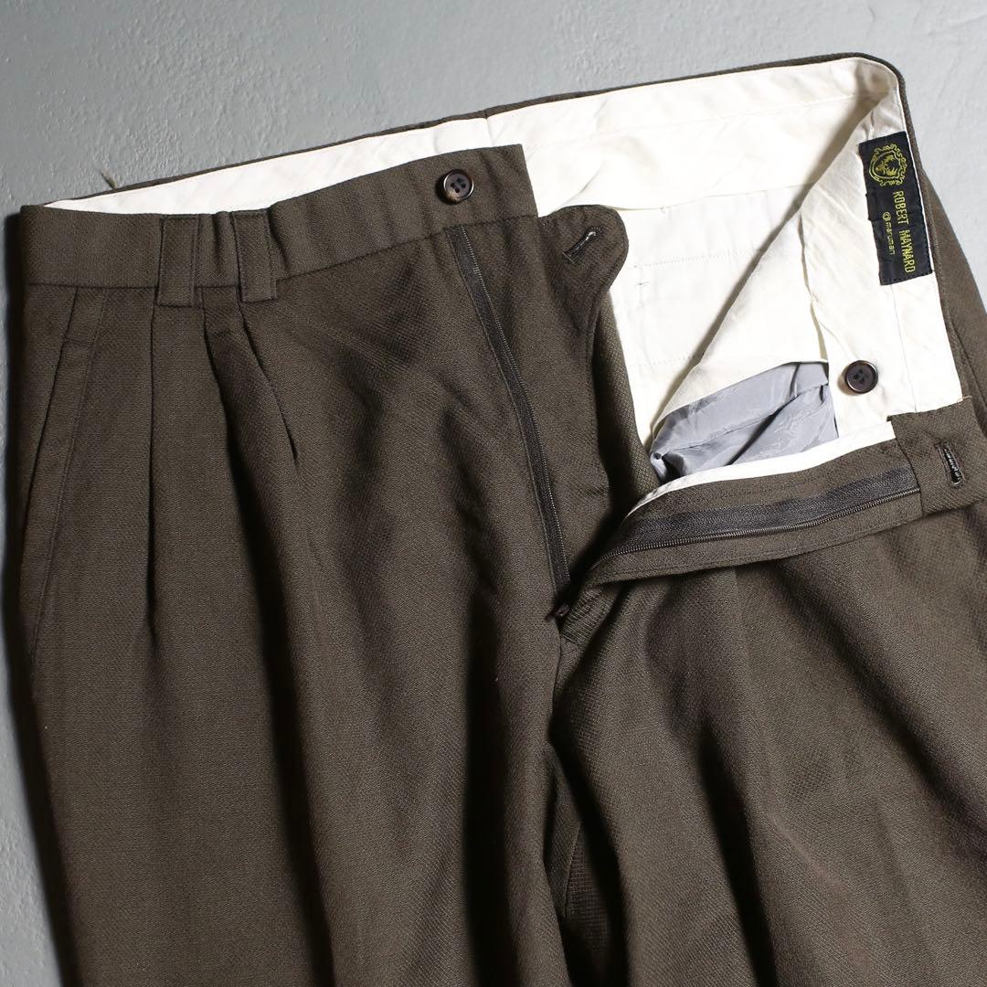 神シルエット◎ 80s~ Vintage 3 Tuck Wool Slacks