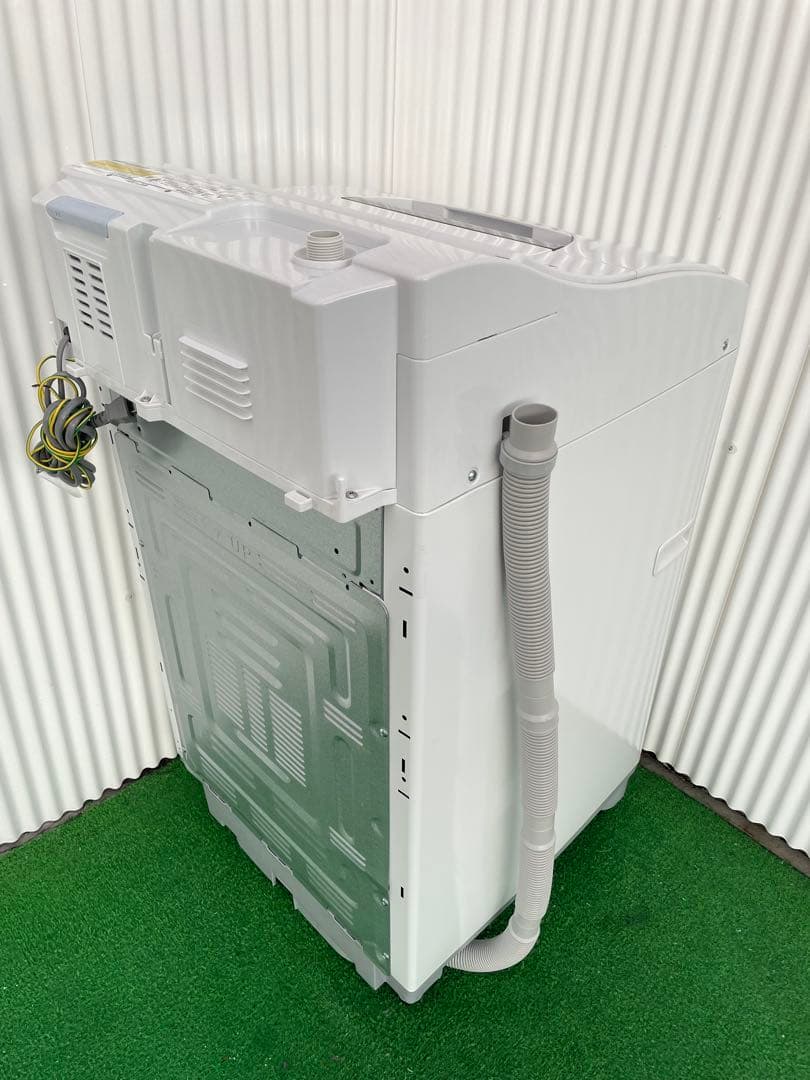 958 シャープ 5.5kg洗濯乾燥機 熱乾燥搭載 穴なし槽 黒カビ抑制 高年式