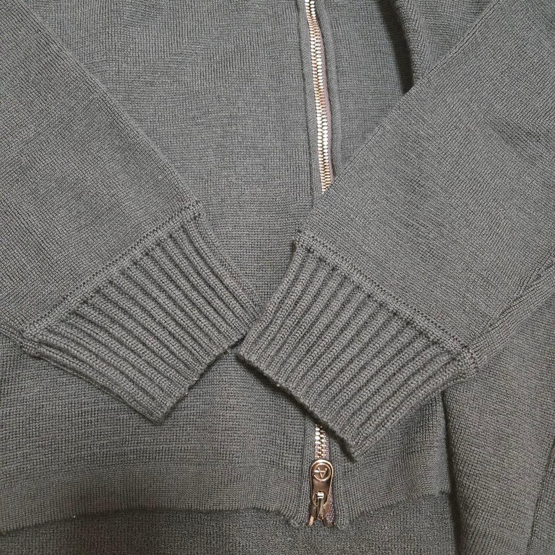 アルマーニコレツォーニ　ジップ ニット　ダブル ライダース型