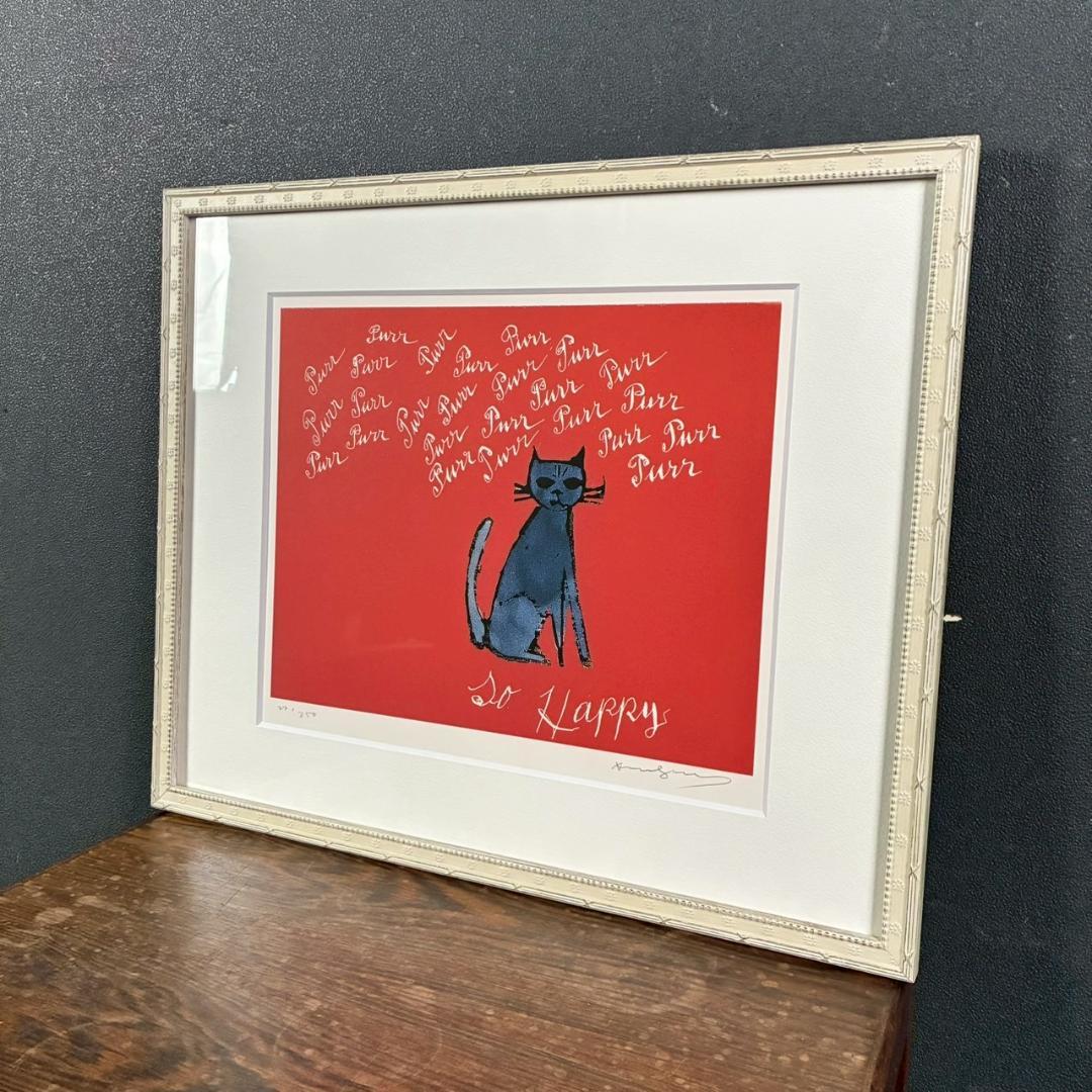 美品 アンディ・ウォーホル「So Happy」シルクスクリーン 証明書・サイン有