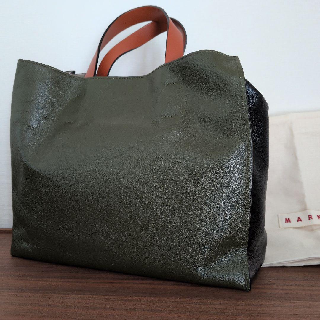 マルニミュゼオソフト2WAY革トートブラック