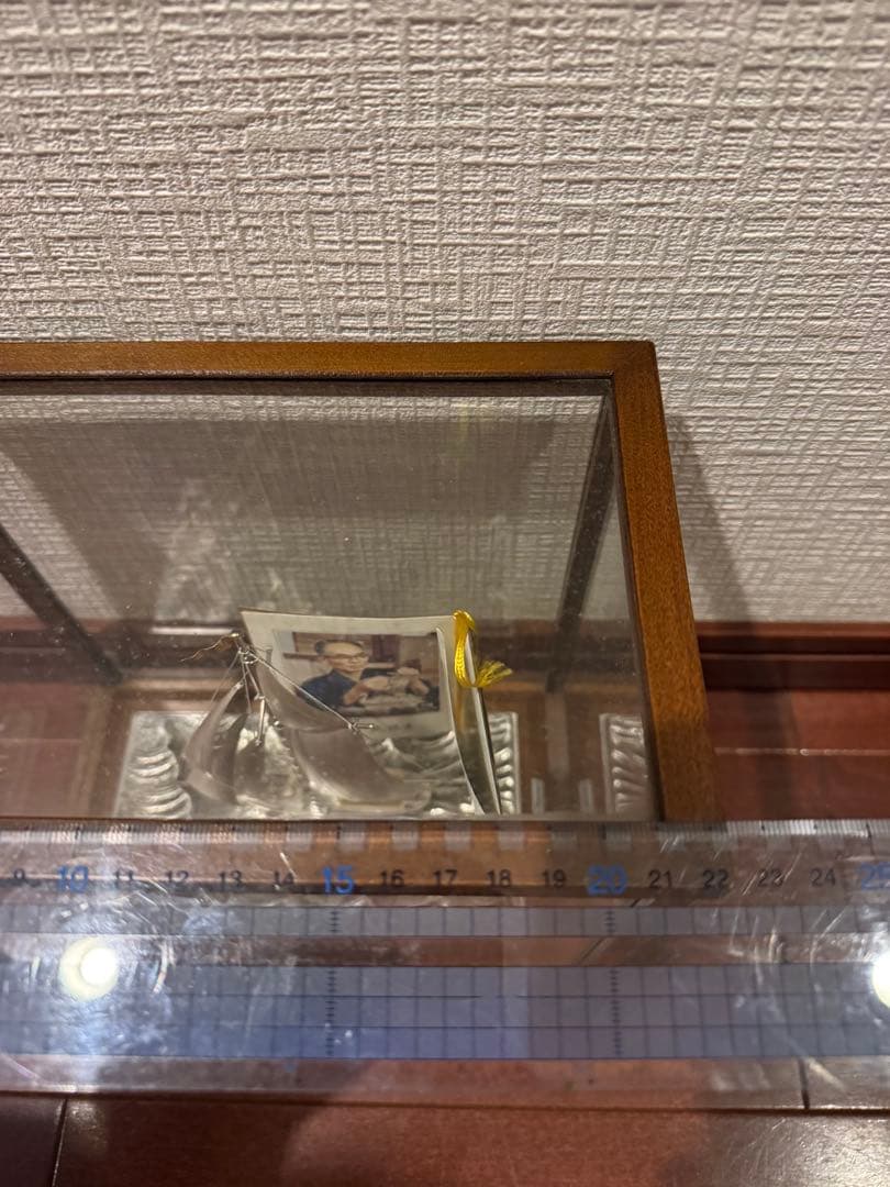 送料無料　関武比古　シルバー985刻印　帆船　置物　silver985