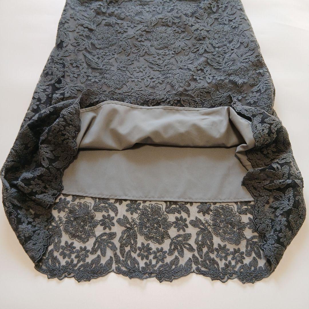 Leja シャーリング ボレロ レース ワンピース ドレス 結婚式 お呼ばれ