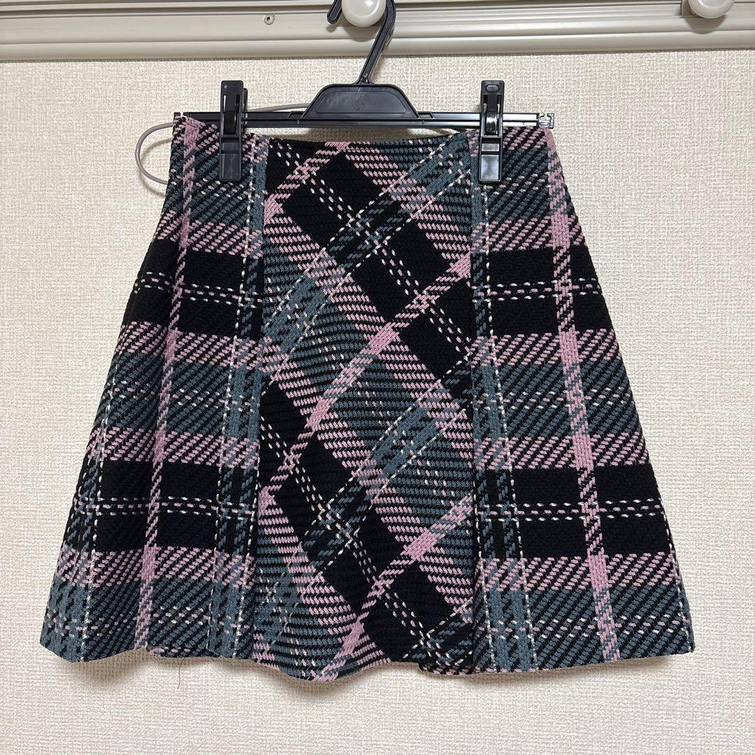 ロービングチェックミニスカート スナイデル