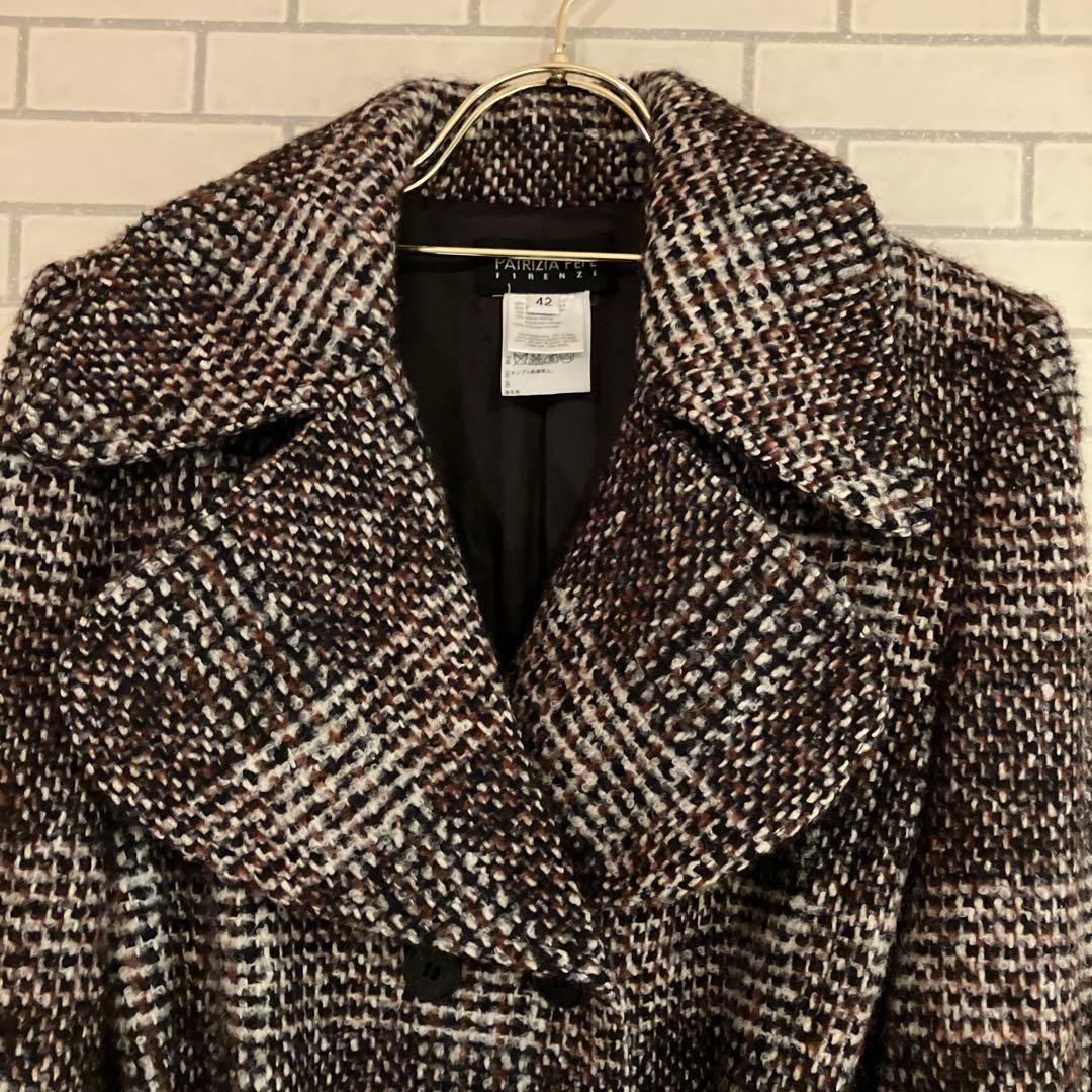 ココペリです ‼️モヘヤ・アルパカ混　異素材コート❤️