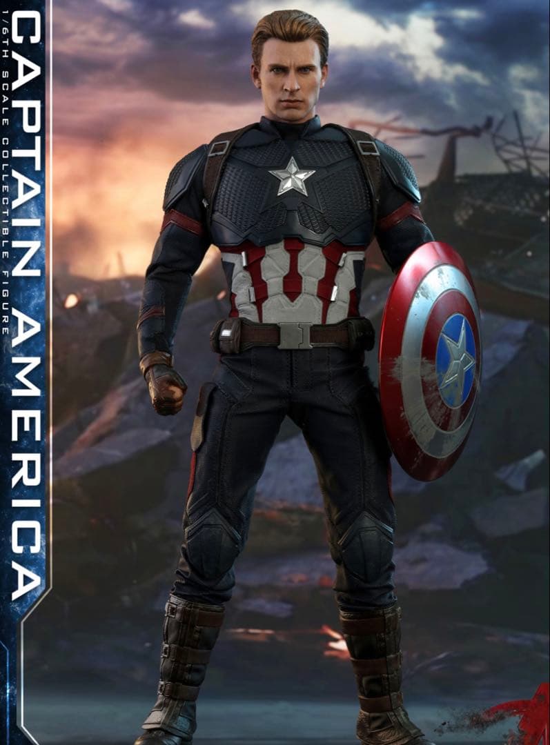 セール！ホットトイズ　キャプテンアメリカ エンドゲーム1/6スケール フィギュア