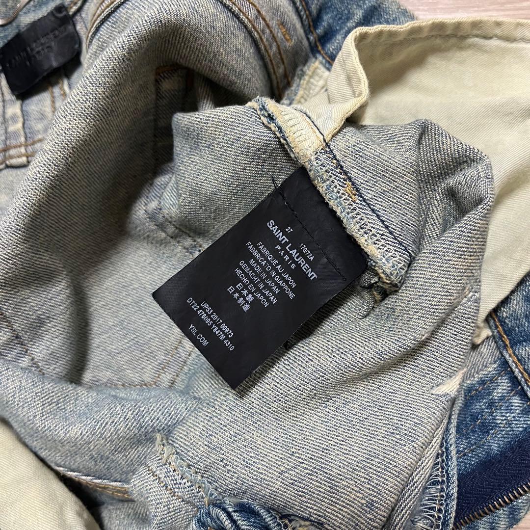 SAINT LAURENT 16AW デストロイクラッシュデニム エディ期 27
