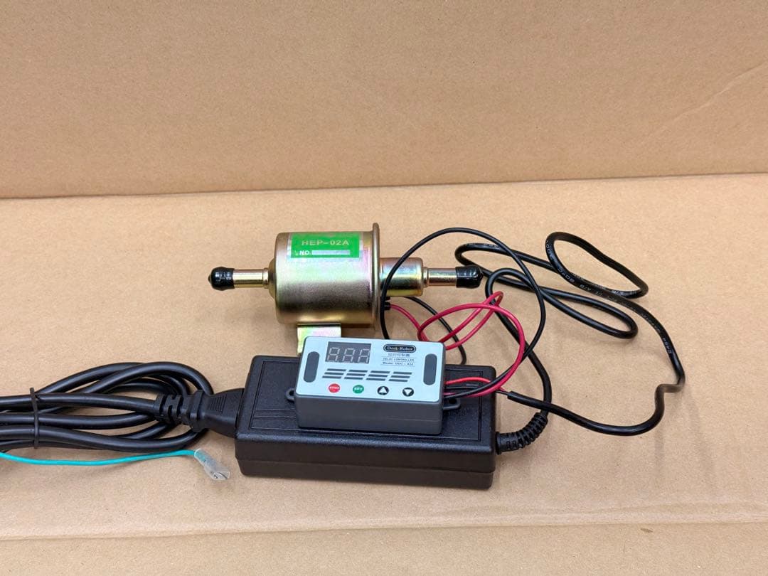 廃油ストーブ用　　12Ｖポンプ　ポンプ作動遅延タイマー連続機能付き