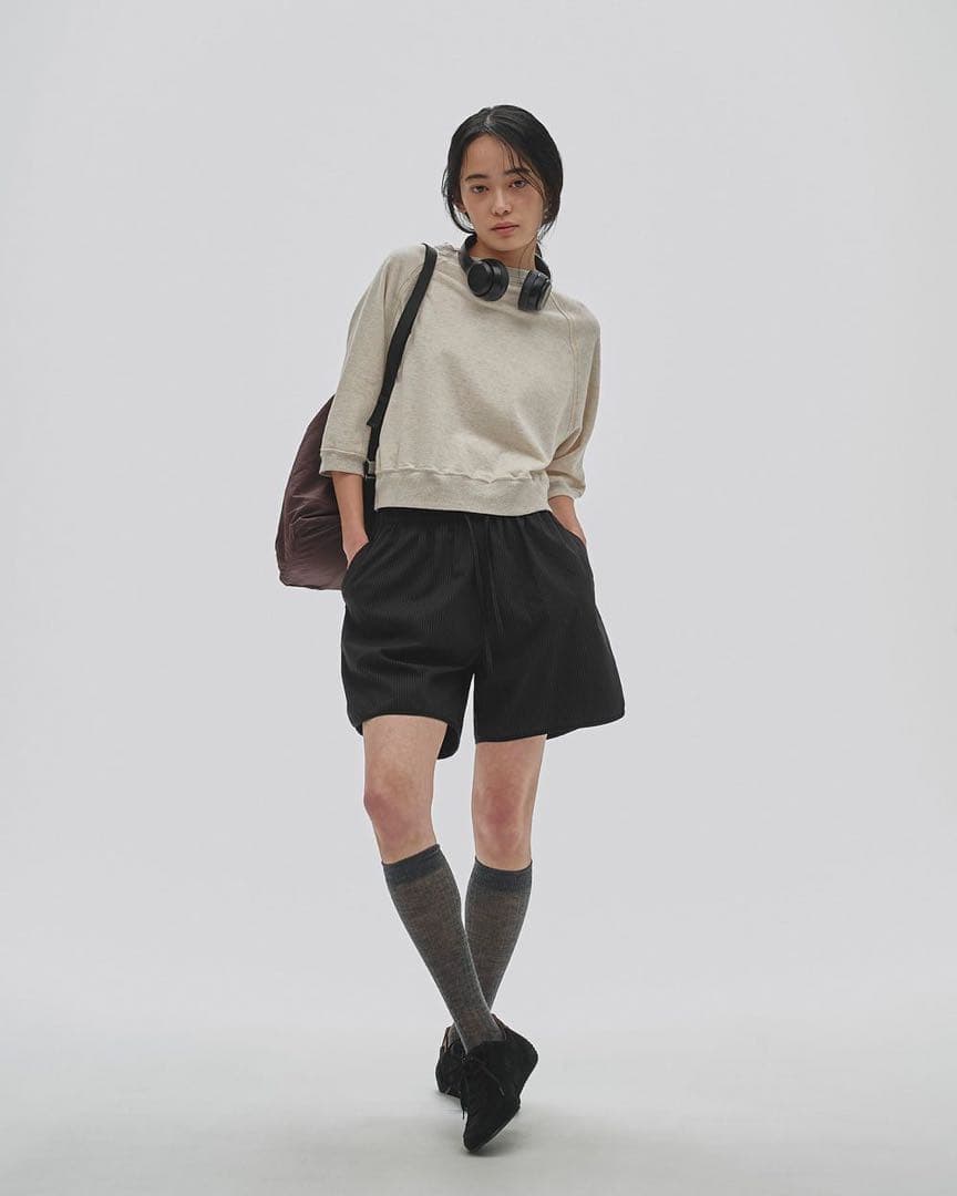 パンツ todayful stripe half pants