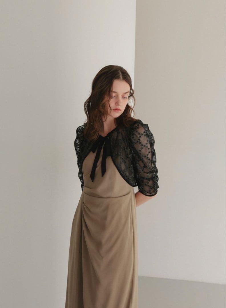 mi ★新品タグ付き★ドリードール　新作　レースボレロ×ドレープドレス