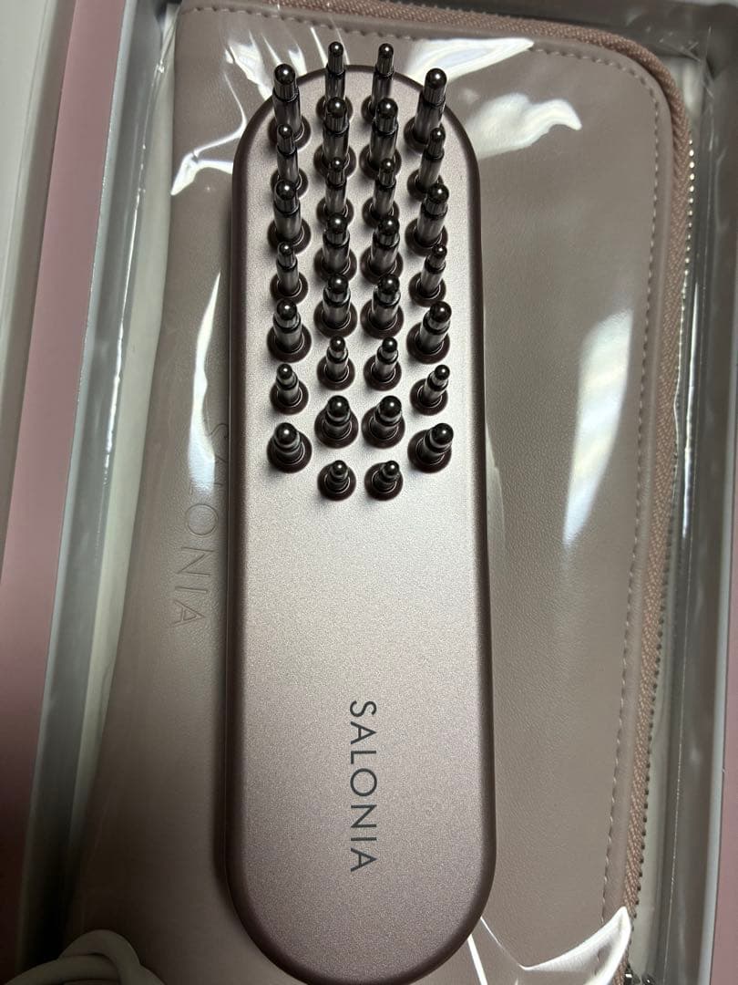 SALONIA EMSリフトブラシ SAL2313 ピンク　　　専用ポーチ付き