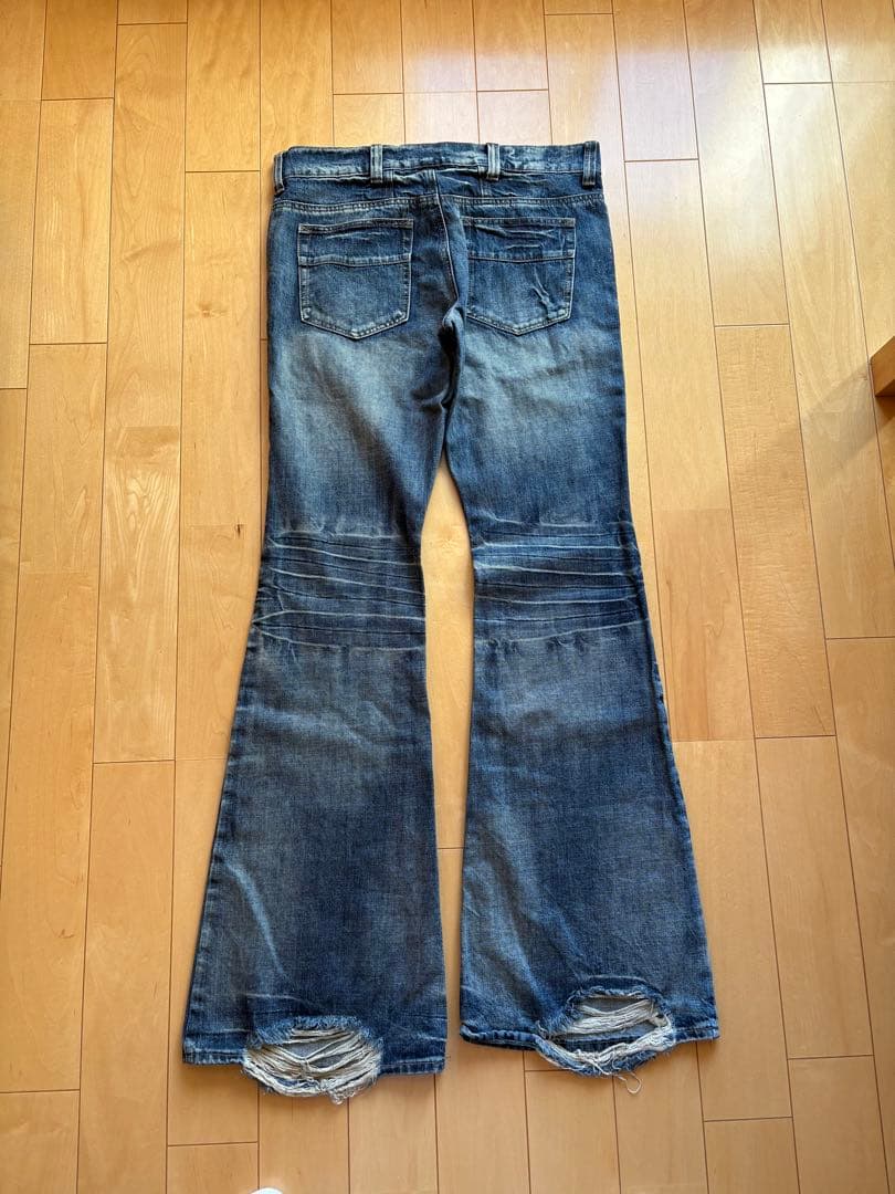 パンツ Jaded london Mid Blue Drift Flared Jeans