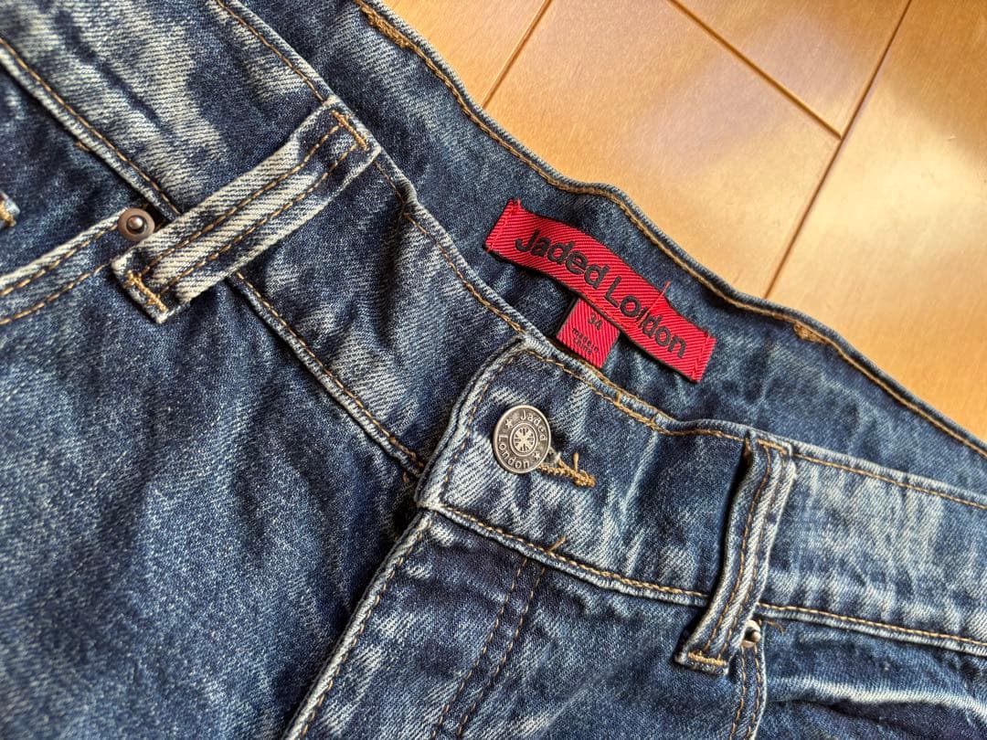 パンツ Jaded london Mid Blue Drift Flared Jeans