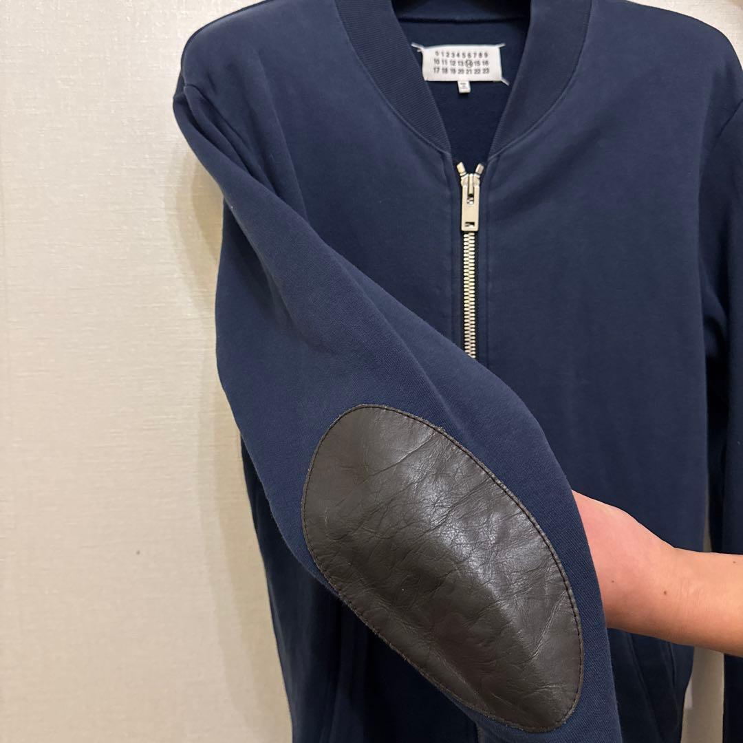 トップス MAISON MARGIELA 14 ELBOW PATCH ZIP SWEAT