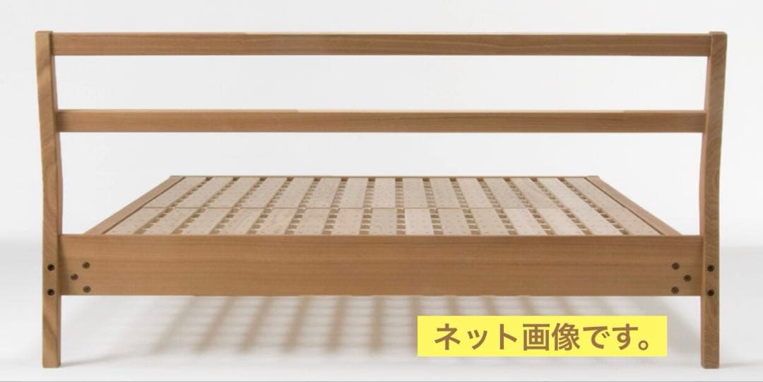 【購入者決定済】MUJI 無印良品 ベッドフレーム クイーン 日本製マットレス