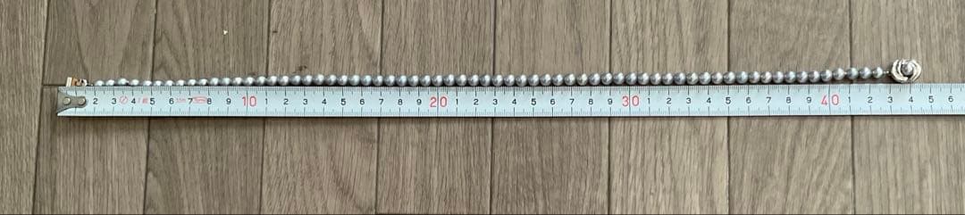 週末セール　TASAKI グレー　パールネックレス