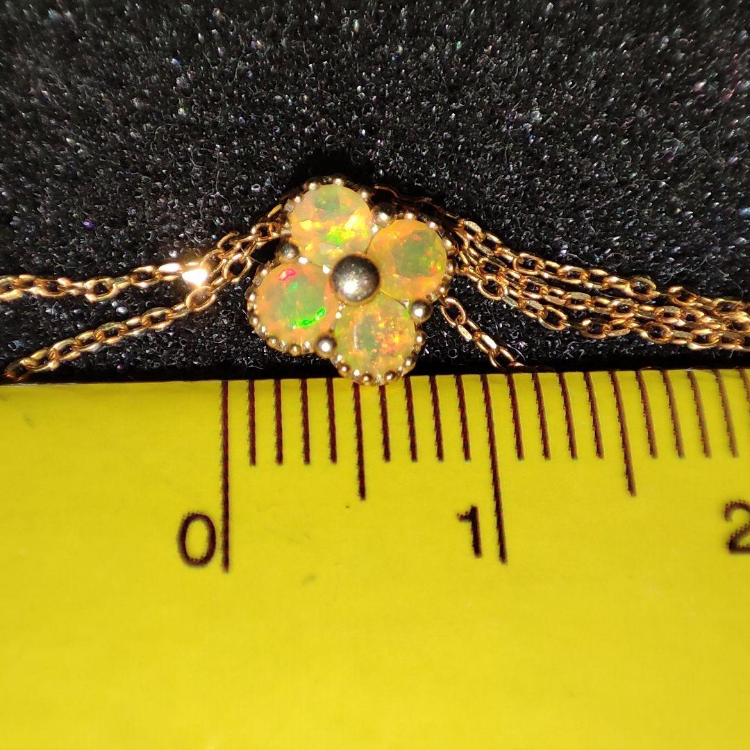 K10ゴールド 花形ネックレス