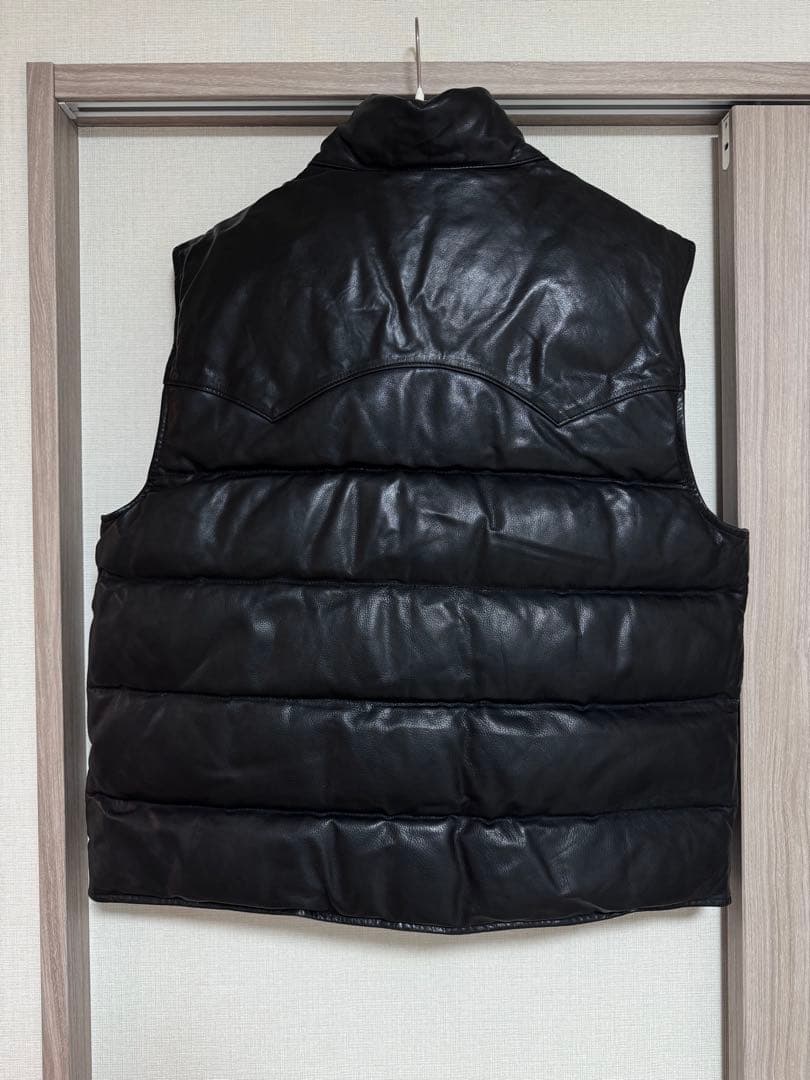 こ*ー様 Ralph Lauren ラルフローレン レザーダウンベスト 黒