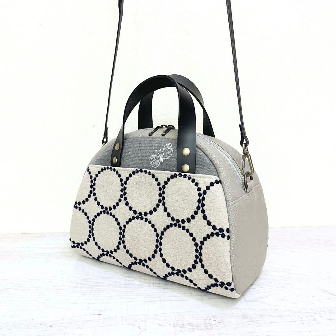 ミナペルホネン　ハンドメイド　2wayミニバッグ　tambourine