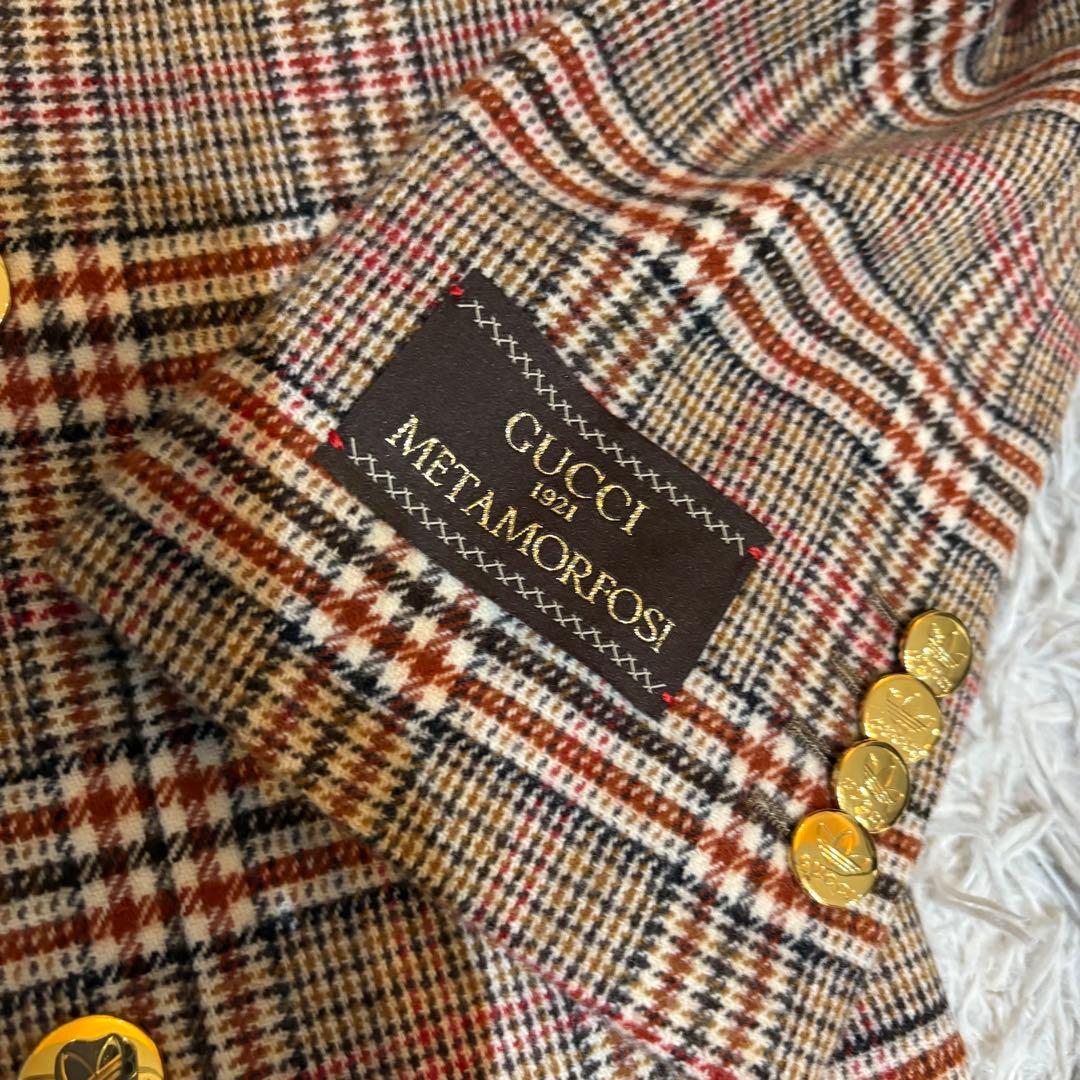 【タグ付き】GUCCI グッチ アディダス 金ボタン　ダブル　ジャケット