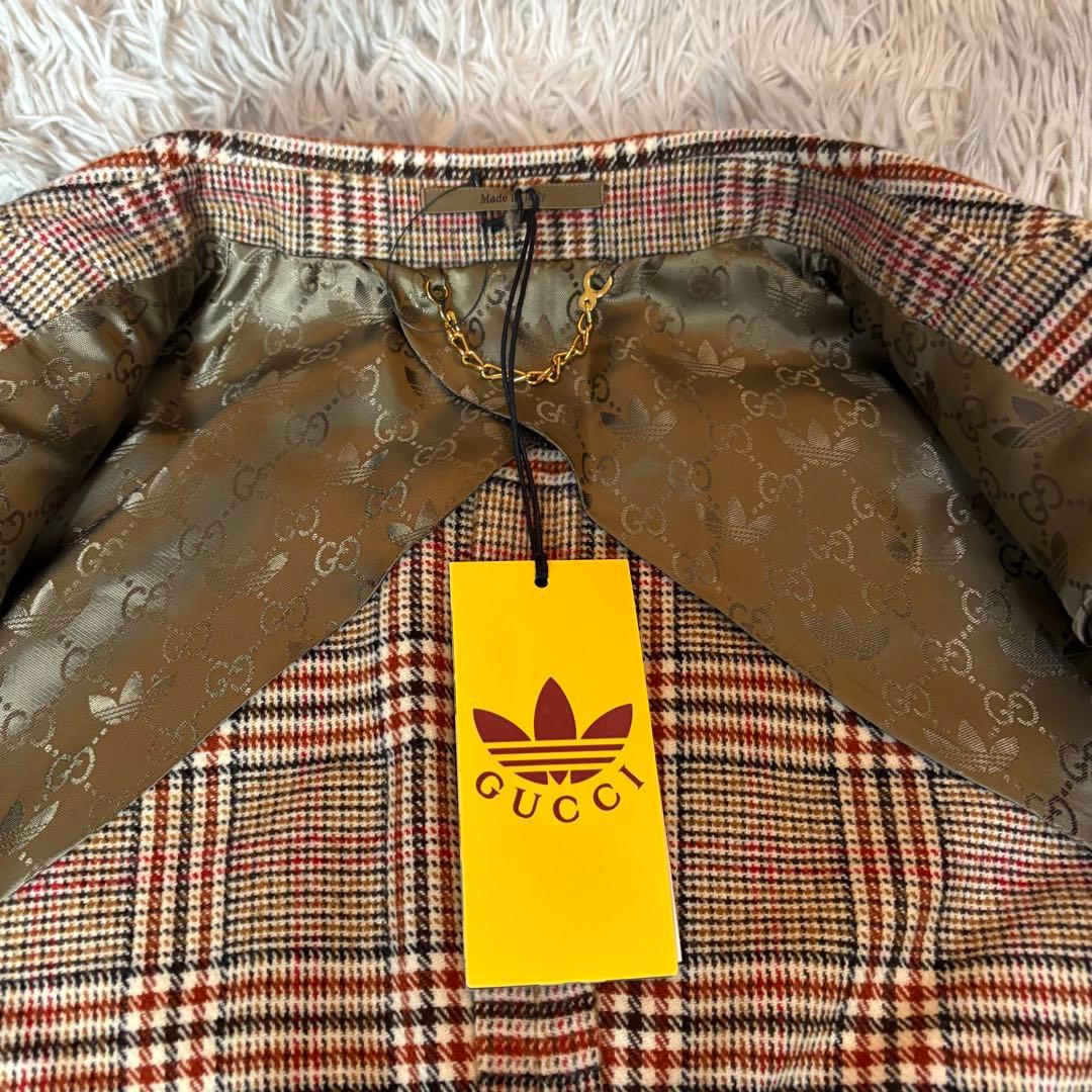 【タグ付き】GUCCI グッチ アディダス 金ボタン　ダブル　ジャケット