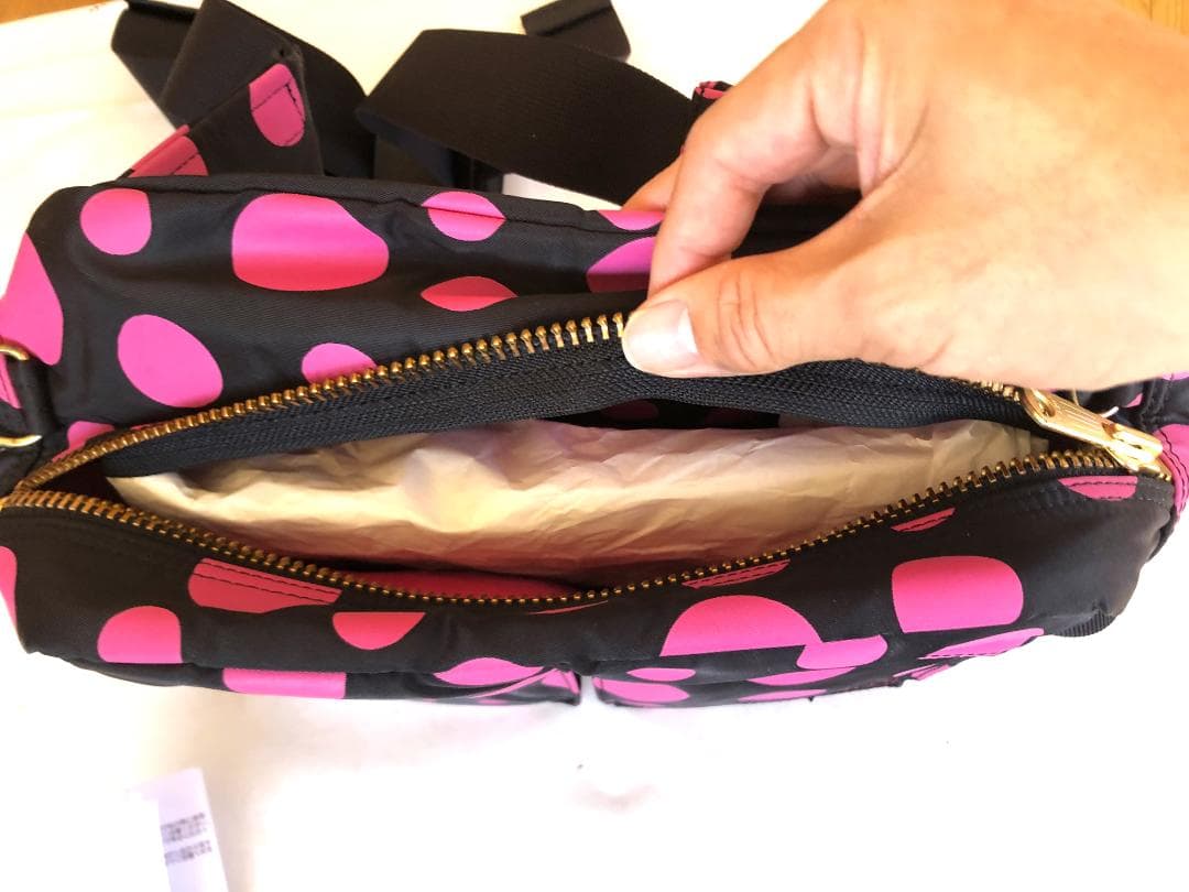 激美品　ポーター　草間彌生　ウエスト　ポーチ　ボディー　バッグ　タンカー　旅行