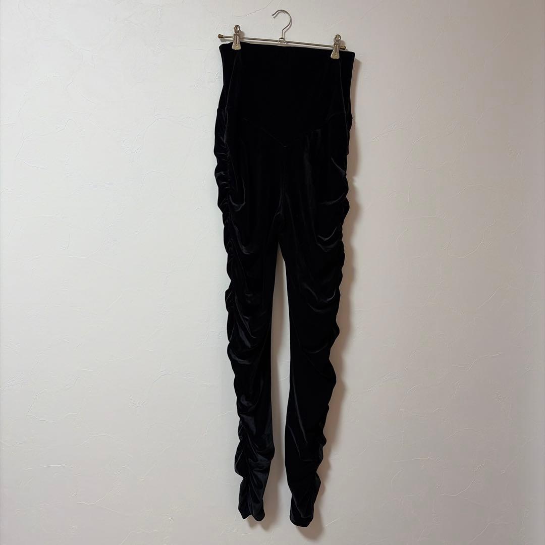 FETICO ブラック ベルベット パンツ サイズ2