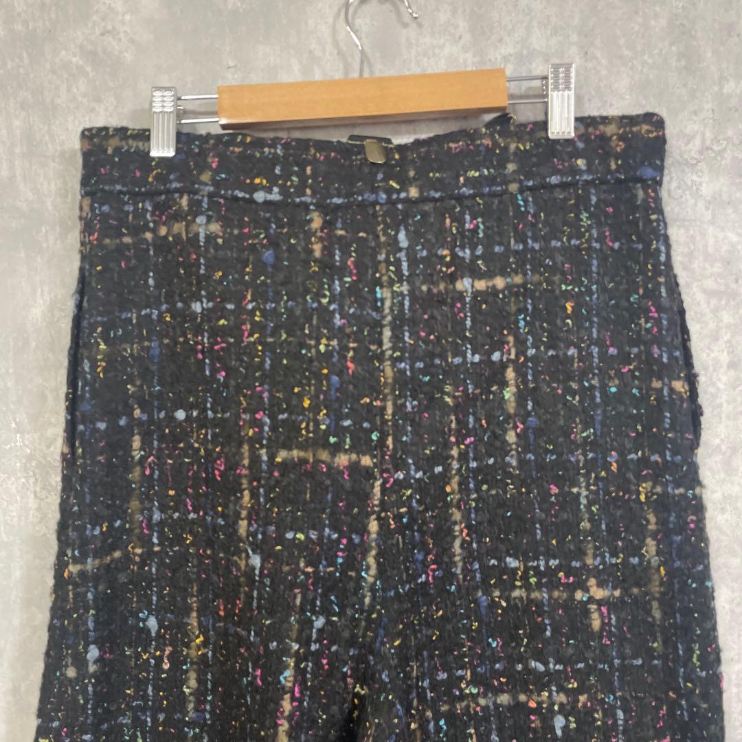 Curensology カレンソロジー　サスペンダー付き　ツイードパンツ　フリー