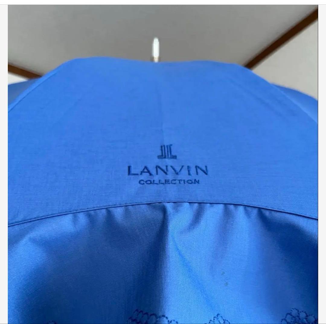 素敵に…LANVIN ロイヤルブルー⭐︎ フリル日傘⭐︎一級遮光