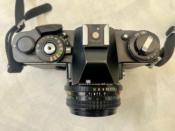 【美品】ミノルタXD + オートワインダーD +レンズ 45mm + 300mm