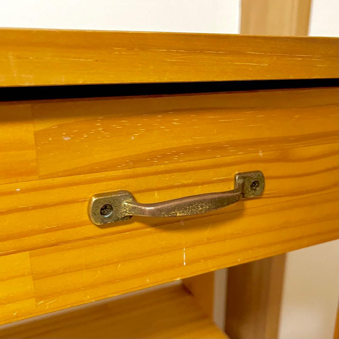 MOMO NATURAL モモナチュラル ウッドワゴンキッチンカウンター